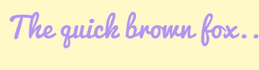 Image with Font Color B293FA and Background Color FFF9C7